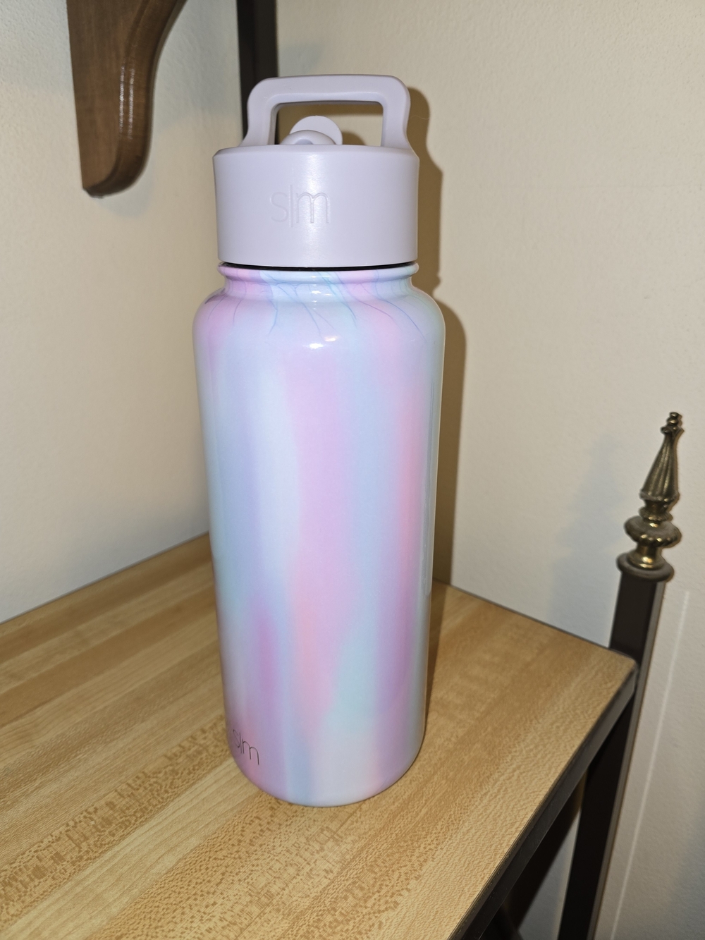 Simple Modern Summit Water Bottle In Pastel Watercolor